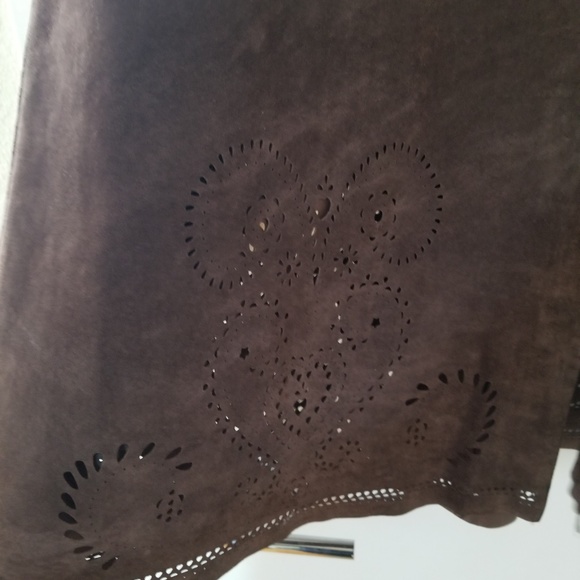 Siena Studio Brown Suede Skirt - Size 14 - Picture 7 of 7